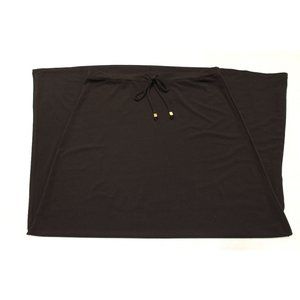 Black & Gold Classic Silhouette Flowing Maxi Skirt